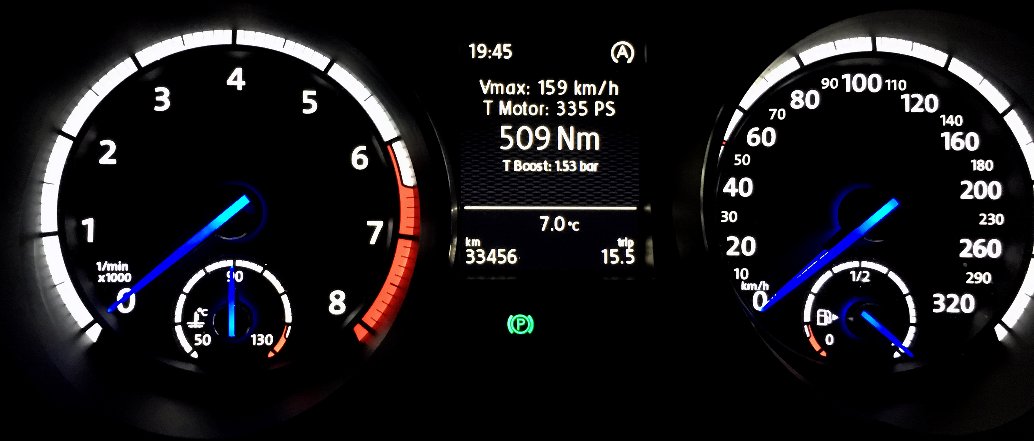 POLAR FIS PF05 installé dans une VW GOLF 7R - 2.0 TSI GEN3 - 300cv 